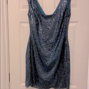 Guess Blue Sequin Dress
